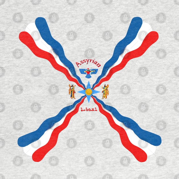 Assyrian Flag by doniainart